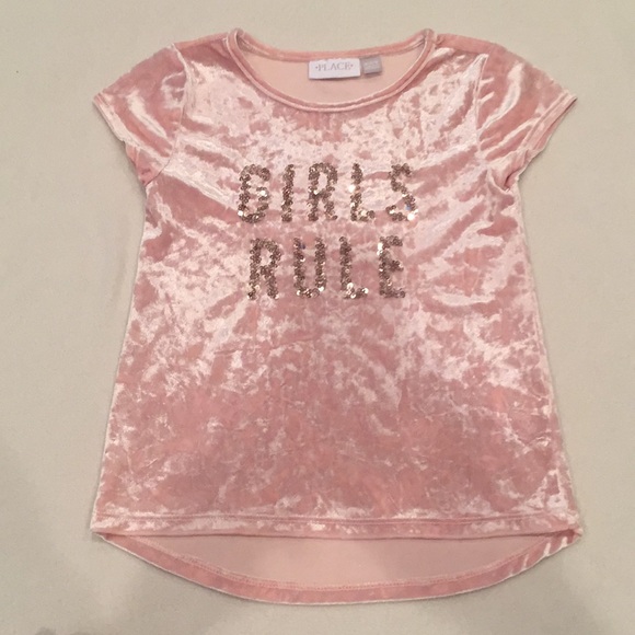 The Children's Place Other - FINAL PRICE 🌺Pink velvet like top